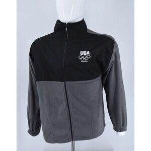 Olympic Fleece Jacket Mens Size XXL USA United States Committee London 2012 USA